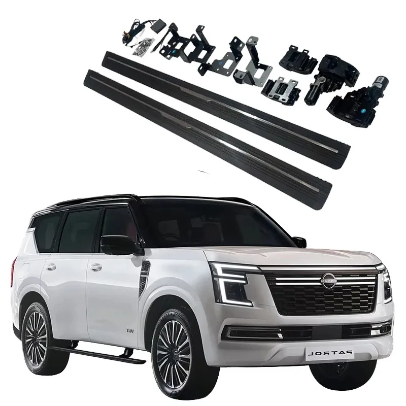 

Noble 4x4 Customized Aluminum Alloy Bracket Electric Side Step for PATROL Foldable Power Running Board