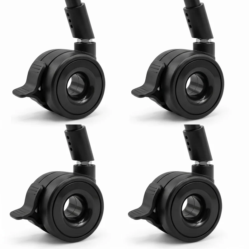 TV Stand Casters Matte Black Caster Wheels for Samsung The Serif TV Stand