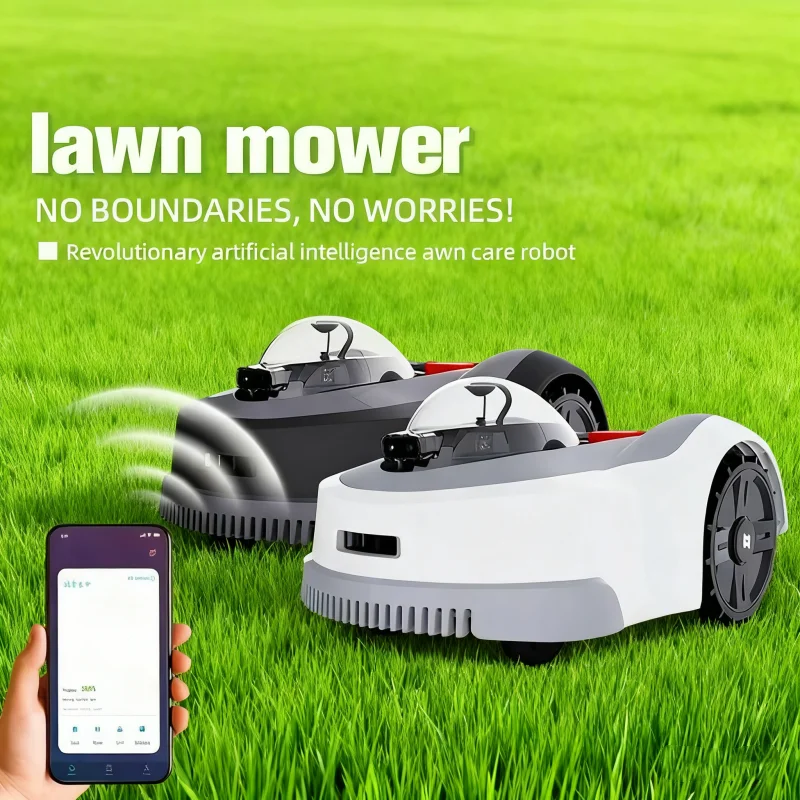 تخصيص تحديد المواقع الذكية جزازة العشب روبوت الذكاء الاصطناعي 1600 واط المنحدر 45 درجة شحن سريع N2000 جزازة العشب