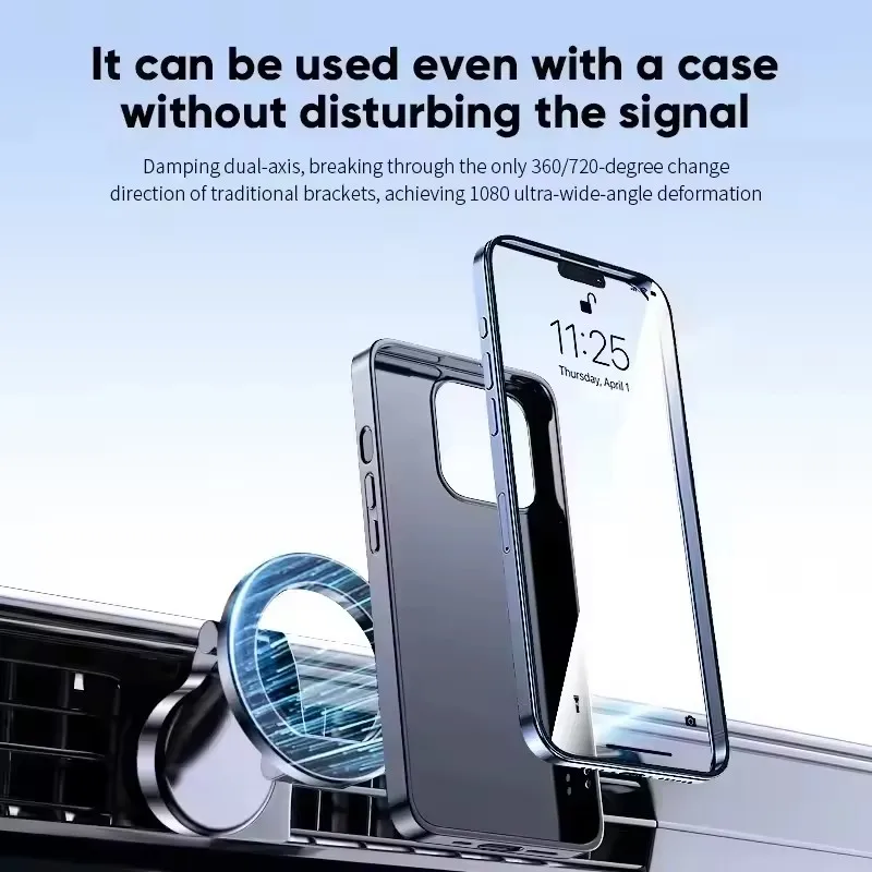 1080 magsafe suporte do telefone do carro para veículos suporte móvel para o carro suporte do telefone celular no carro para iphone 17 16 pro max plus