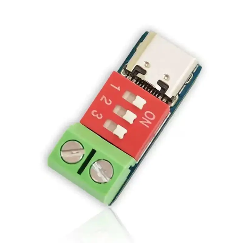 1pcs Type-C PD QC Trigger 5V~20V Dial Code Adjustment DC Voltage Power Module Dial Adjustment Voltage Fast Charging Decoy Module image 6