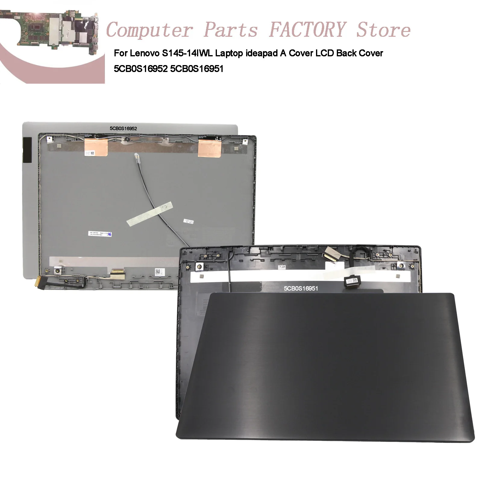 

For Lenovo S145-14IWL Laptop ideapad A Cover LCD Back Cover 5CB0S16952 5CB0S16951