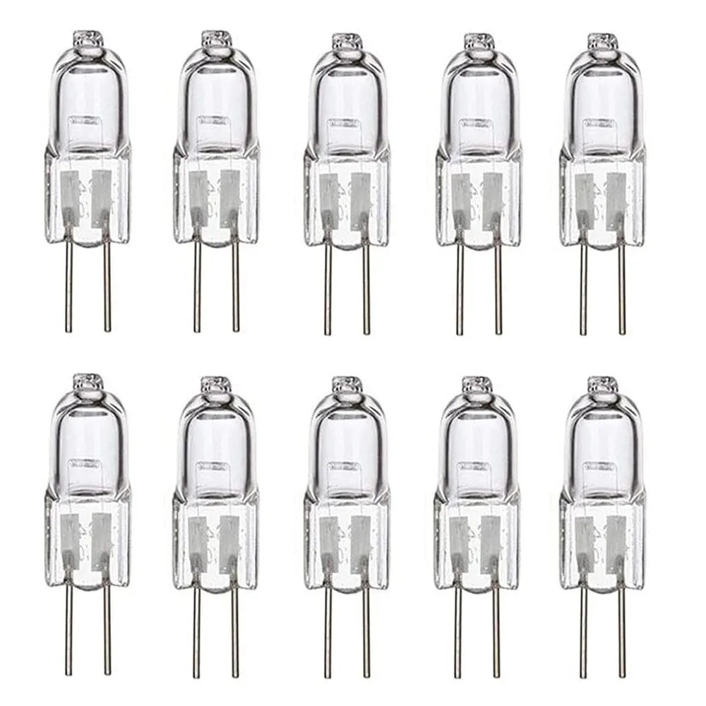 10x G4 Halogen Replacement Light Bulbs 10W 12V Warm White Clear Capsule 2 pin UK