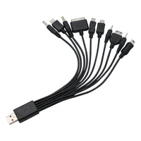 Câble USB 10 en 1 vers multi-ports USB, câble de chargement universel pour téléphone, câble de chargement multi-têtes pour chargeur de téléphone Samsung Nokia 5