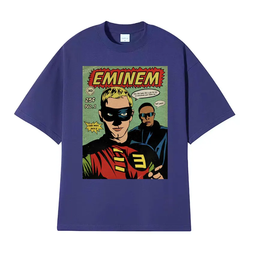 Eminem and Dr Dre Legendary Do Without Me 90s Rap T Shirt Men Women Fashion Hip Hop Oversized T-shirt Casual Vintage Gothic Tees