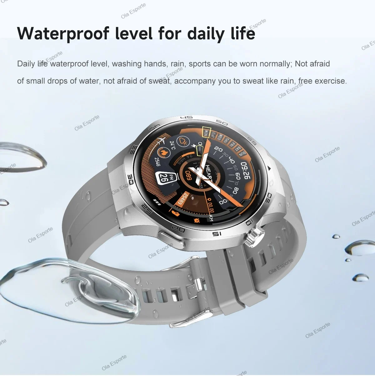 2026 New Smart Watch Men AMOLED HD Screen GPS Motion Trajectory Heart Rate Bluetooth Call SmartWatch Waterproof Android iOS Ht30