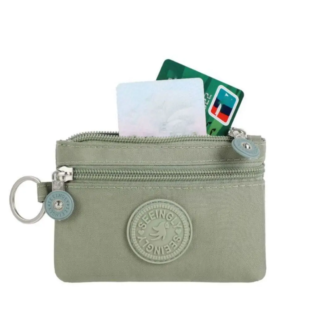 New Small Storage Bag Solid Canvas Lightweight Money Coin Purse Students Credit Card Holoder Men