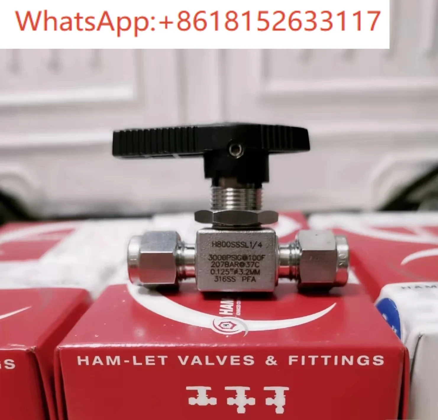 H800SSSL صمام كروي 1/4 بوصة. واجهة الطويق