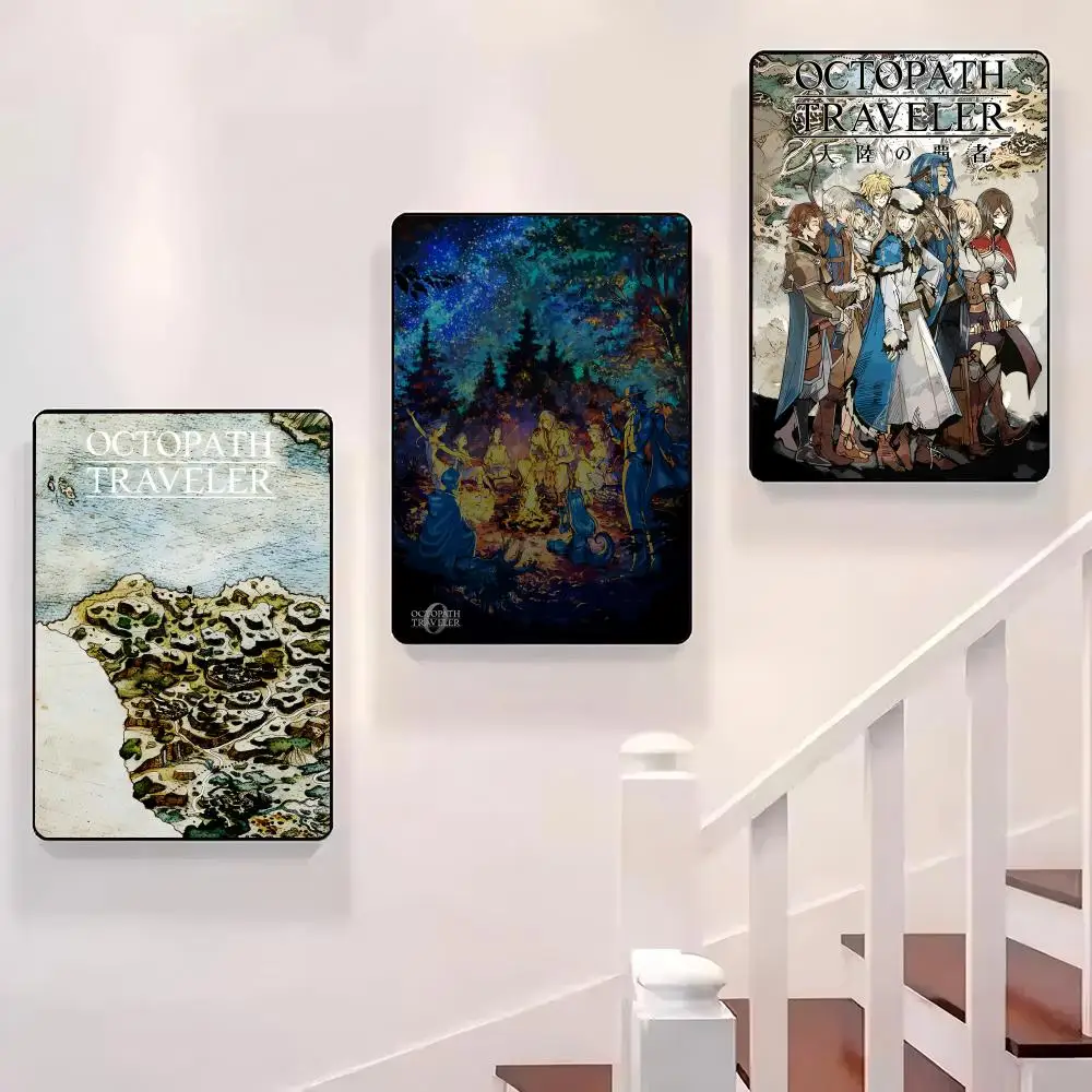 

RPG Game O-Octopath Traveler Poster Sticky Wall Waterproof Home Living Room Bedroom Bar Aesthetic Decoration Perfect Gift