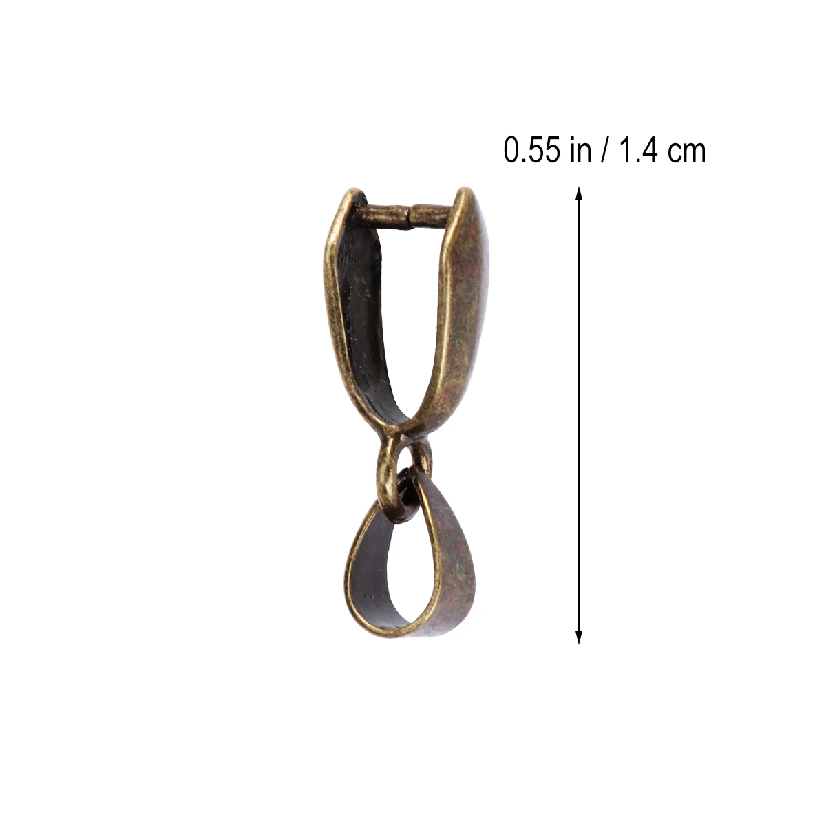 

100 pcs Buckle Accessories Premium Brass Bead Connector Pendant Jewelry Findings Metal Pinch Clip Clasp Necklaces
