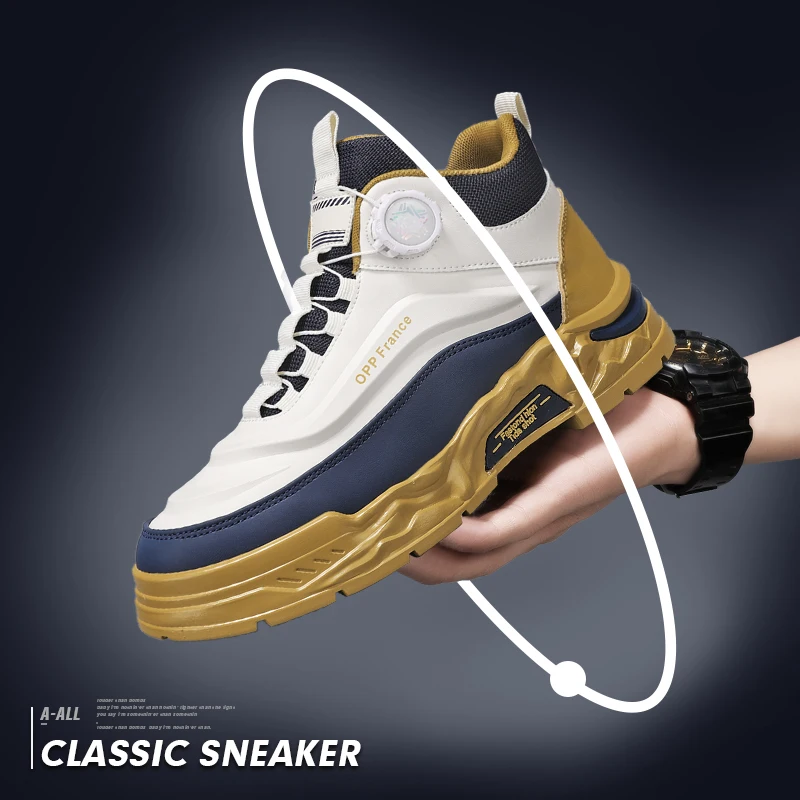 

2025 Spring/Autumn Men's Trendy Dad Shoes - Ultra Popular Mesh Breathable Thick-Sole Fashion Sneakers, Stylish & Versatile