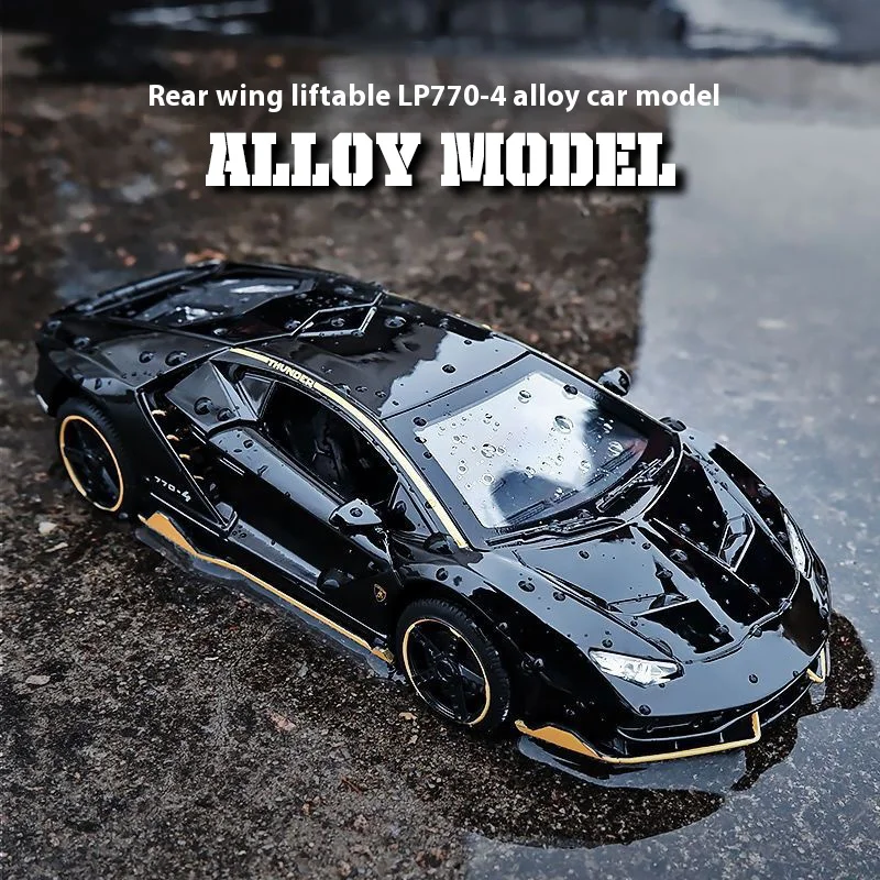 

Модель спортивного автомобиля из сплава LP770 в масштабе 1:32, имитация деталей интерьера, крутые световые и звуковые эффекты, изысканные украшения для рабочего стола.