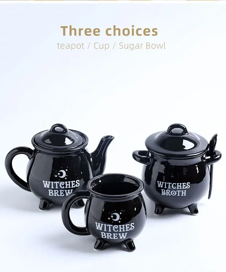 Witch Teapot Ghost Festival Kettle Witch Mug Halloween Coffee Mug