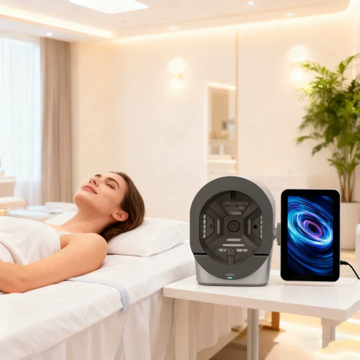 CE Online Training Ai Face Skin Diagnostics Analyzer Facial Tester Scanner Skin Analysis Machine Skin Analyzer