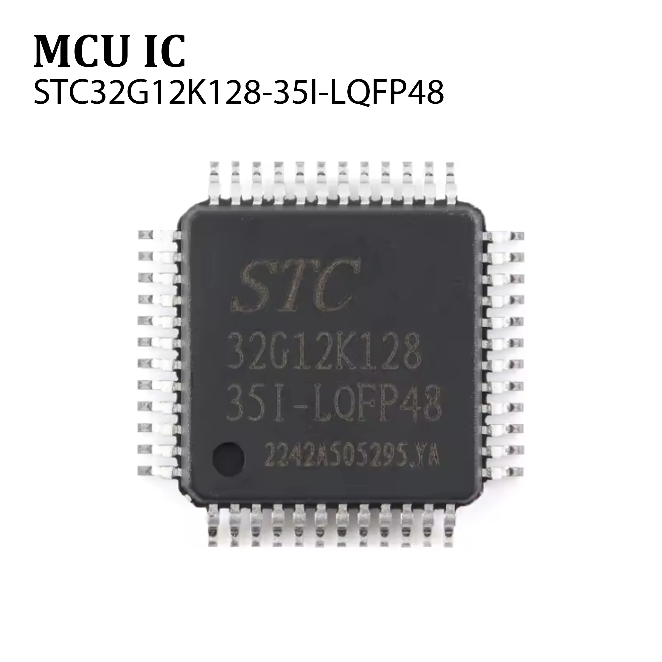5PCS Original genuine STC32G12K128-35I-LQFP-48(7x7) 32-bit 8051 core microcontroller chip in stock