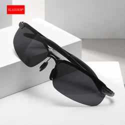 KLASSNUM Men Photochromic Sunglasses Metal Polarized Sun Glasses for Male Night Vision Driving Fishing Riding Sunglasses Women