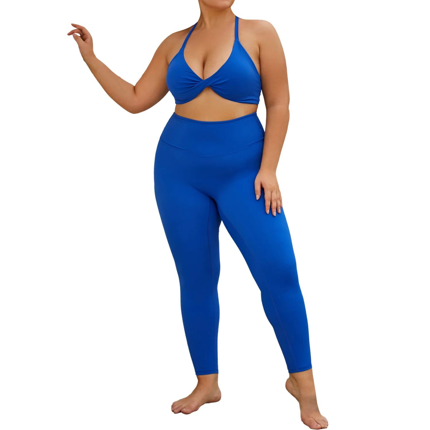 

Mermaid Curve Plus Size Yoga Suit Women's High Waist Sports Tight Naked Quick-drying Large Size Fitness Suit