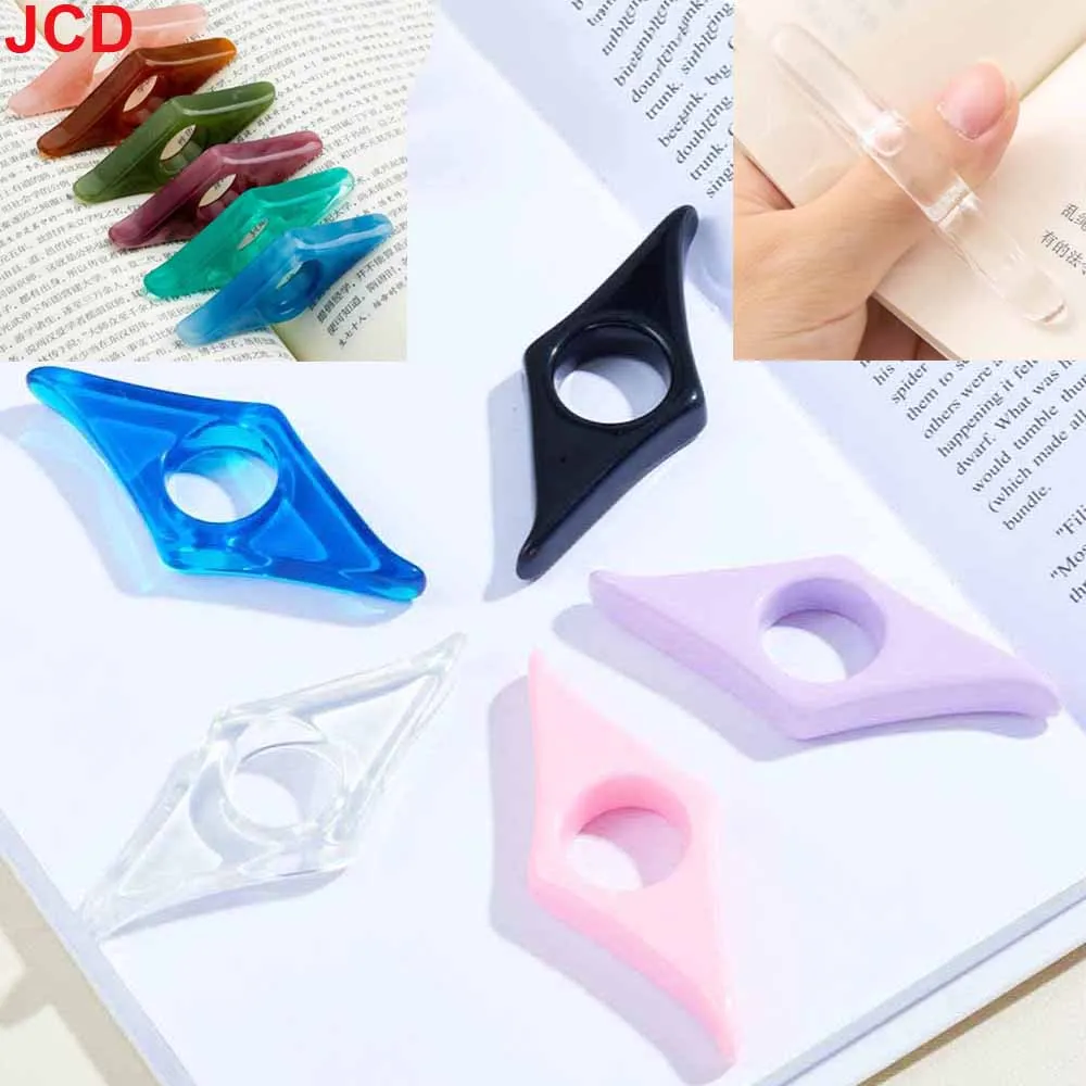

JCD 1pcs Thumb Book Page Holders Acrylic Press Bookmarks Press Book Reading Aids Thumb Bookmarks