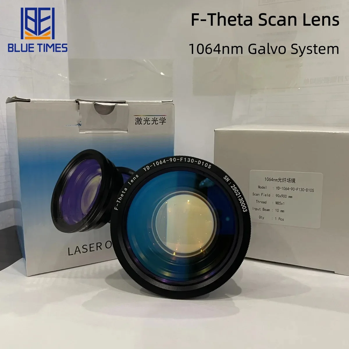 Bluetimes 1064nm F-theta Scan Lens Field Lens YAG Fiber Laser Galvo System 110*110 145*145 175*175 200*200 300*300mm
