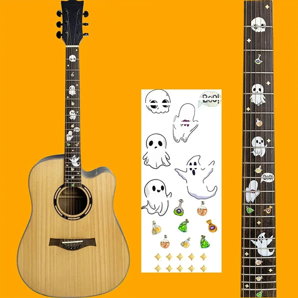 

Neck Decorations Guitar Sticker For:38/40/41/42 Inch Guitar Or 26 Inch Ukulele Guitar Sticker Plastic Beautiful