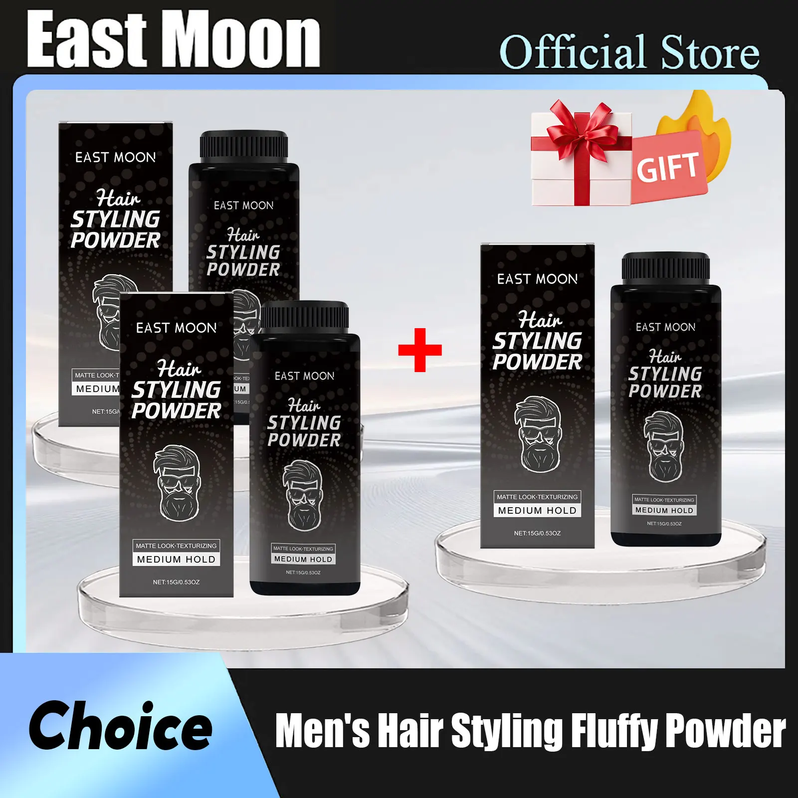 

East Moon Man Styling Fluffy Powder Increasing Volumizing More Thickening Shadow Non Grease Instant Cover Hair Texture Powders