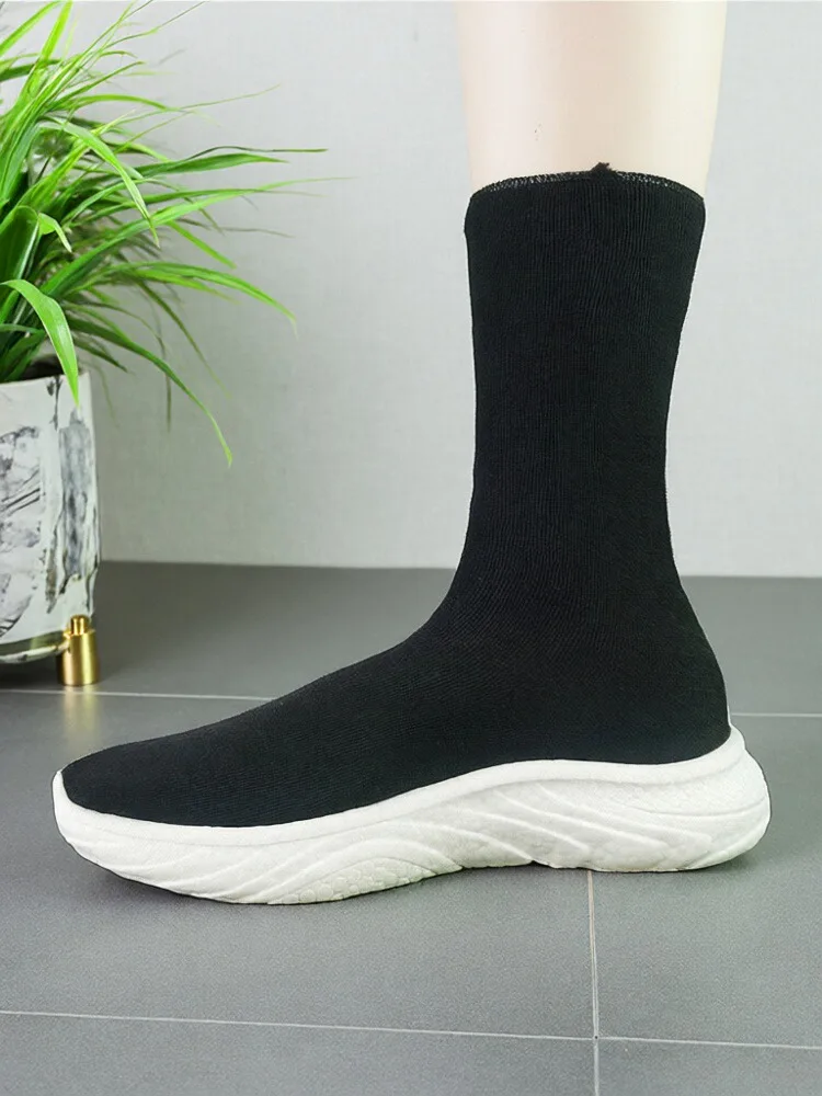 

Мужские зимние ультралегкие повседневные ботинки на эластичной подошве с высоким берцем на подкладке Fce, теплые удобные спортивные ботинки Cotton oes...