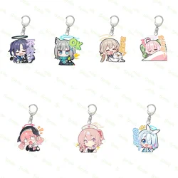 6CM New Blue Archive Kuda Izuna Anime Fans Acrylic Figures Keychain Cartoon Cute Bag Pendant Chaveio Women Car Keyrings Gitf