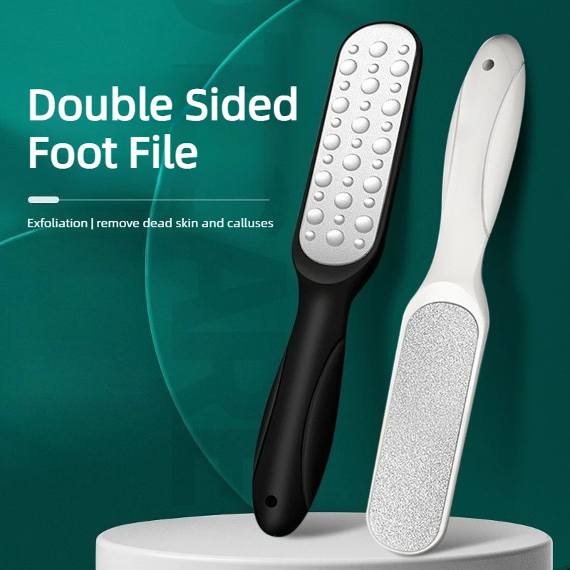 

Ouriner Double-Sided Foot & Hand Stone Remover Tool with Plastic Handle Remover for Heels Toenails Cuticles Pedicure Manicure