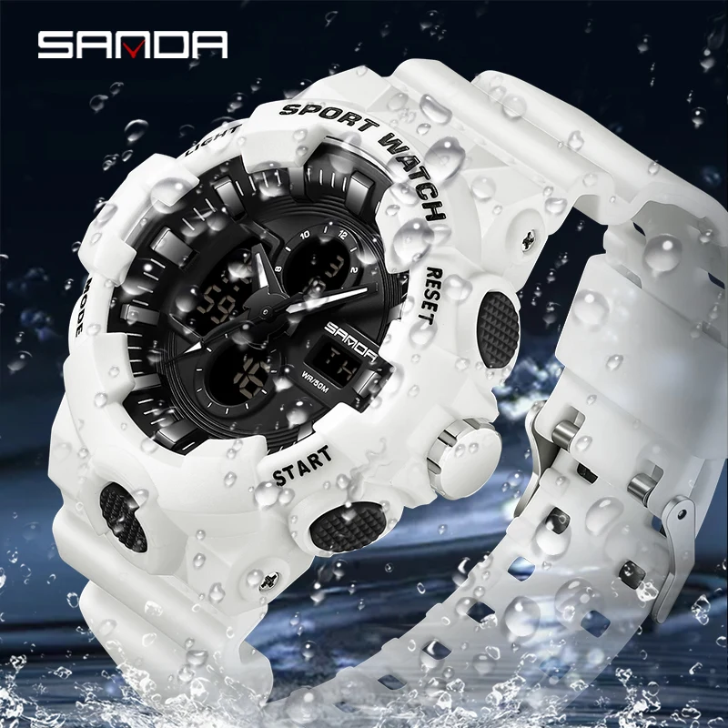 SANDA Brand G Style Men Digital Watch  Military Sports Watches Fashion Waterproof Electronic Wristwatch Mens 2022 Relogios