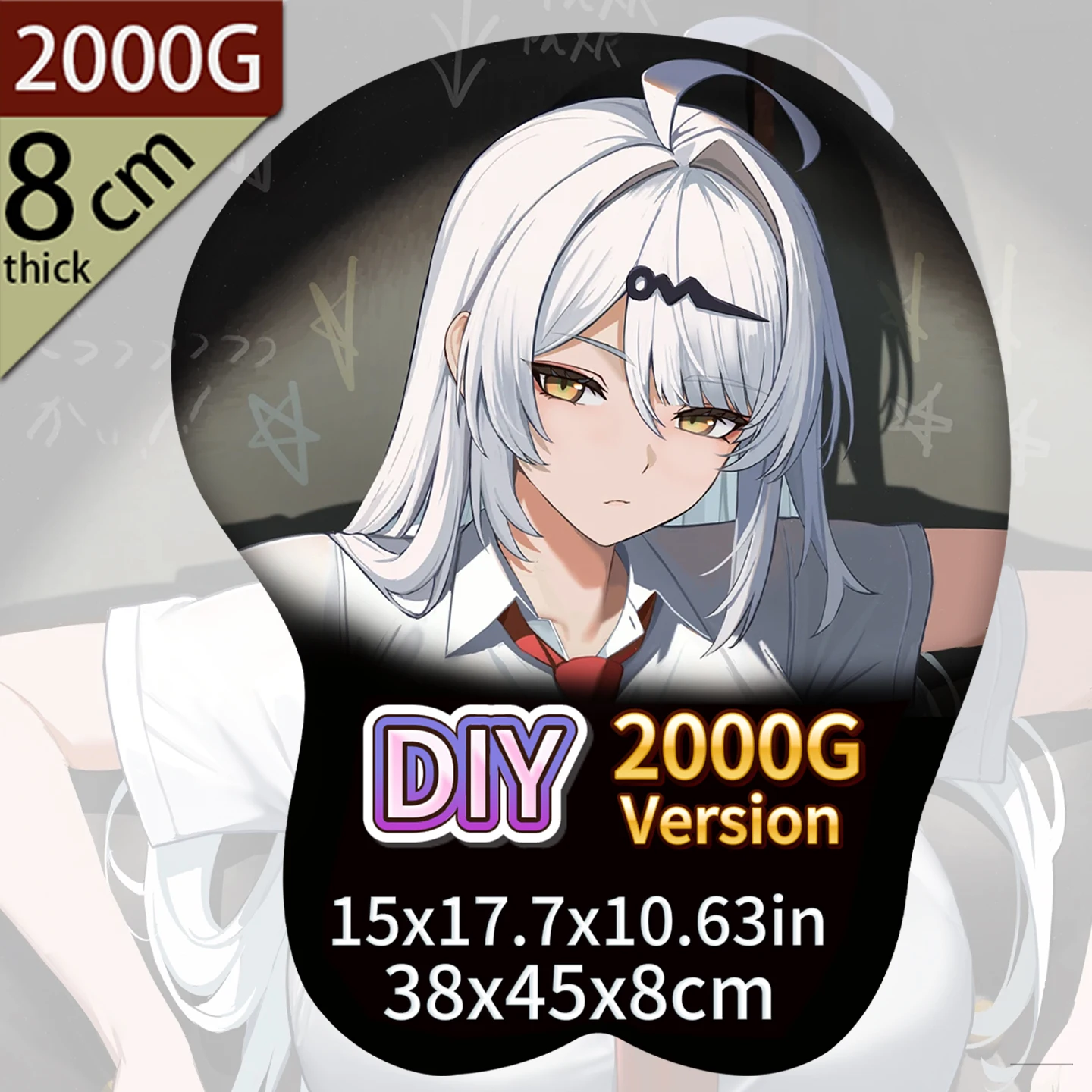 large meat boob mousepad anime cartuchera sexy girl with wrist rest biege gaming xxxlcustom 3d breasts nsfw aschelad Rem 2000G