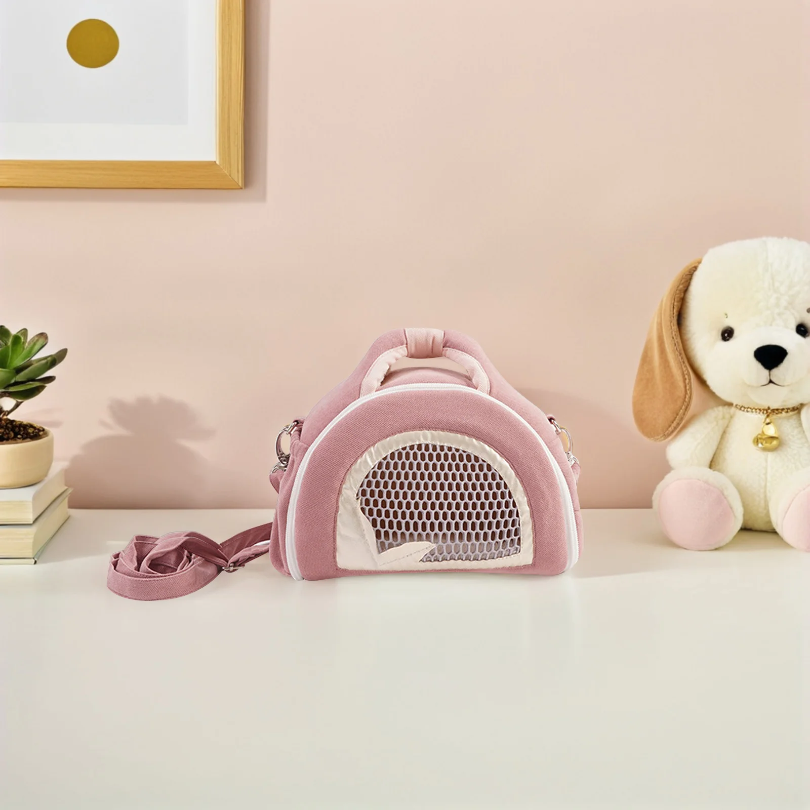 

Small Animal Carrier Bag Anti Lost Portable Shoulder Bag Breathable Outdoor Travel Hamster Sugar Glider Rat Guinea Pig Carrier