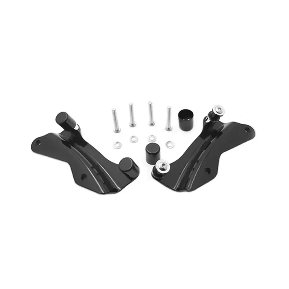 Kit de hardware de ancoragem para motocicleta, 4 Point, Black Chrome, Harley, Touring Road King, Street Glide, Road Glide, FLHR, FLHX, FLTRX, 09-23