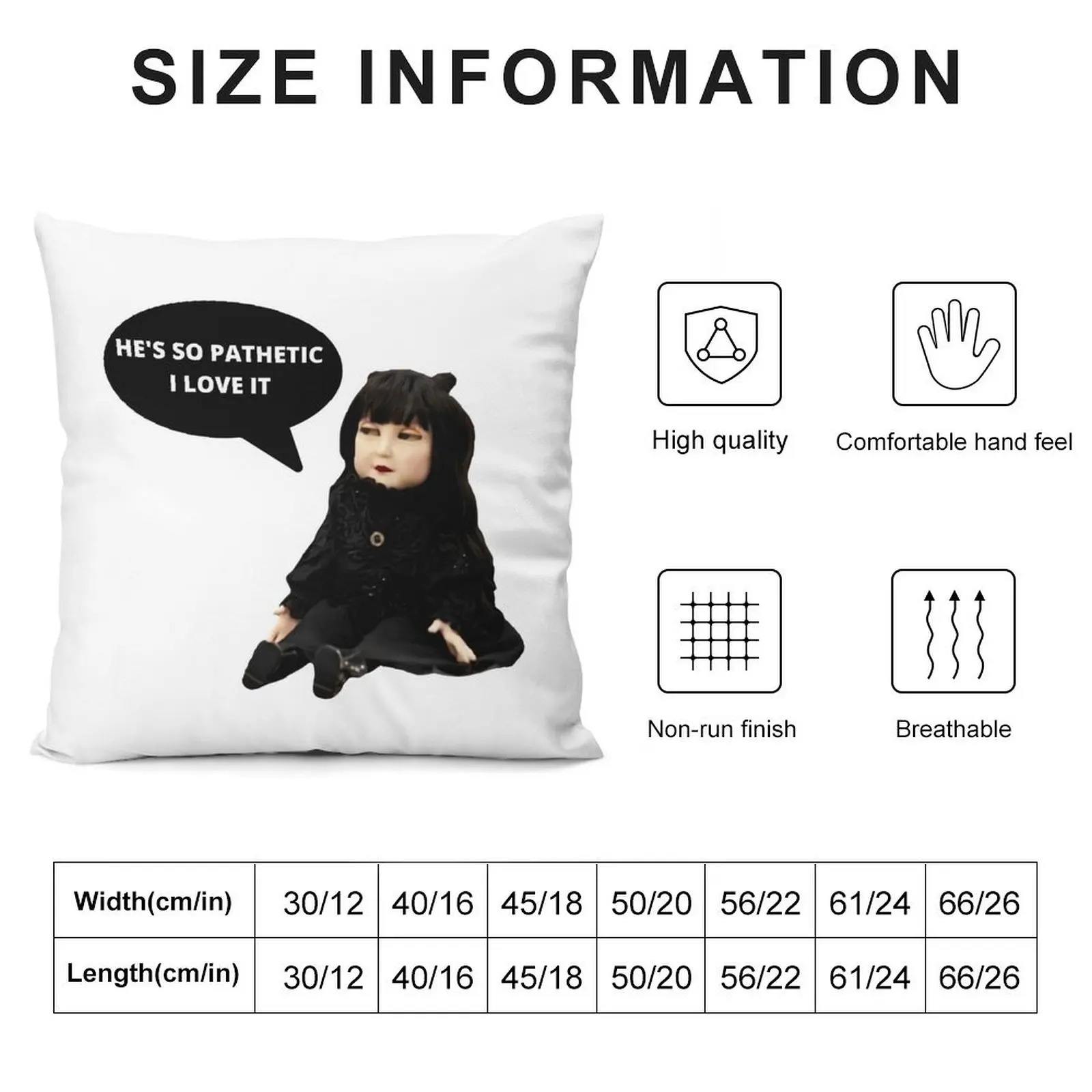 Mean nadja doll Throw Pillow Anime christmas ornaments 2025 Elastic Cover For Sofa pillow