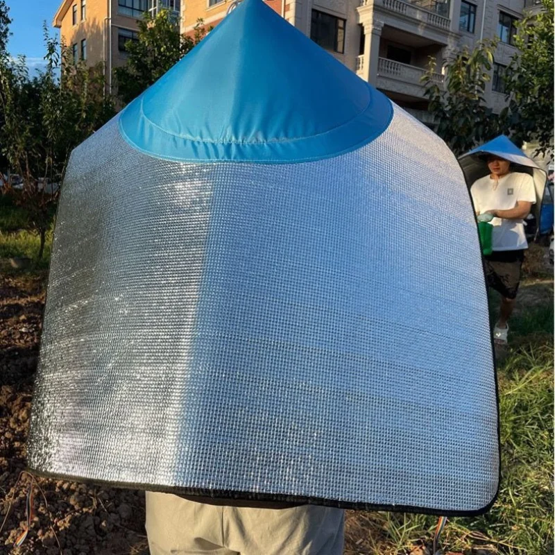 Oversized Wide Brim Sun Shade Cap Heat Resistant UV Block Reflective Sun Hat For Gardening Farming Construction Outdoor Work