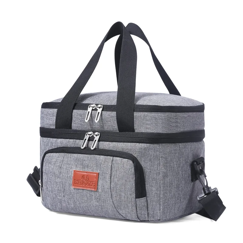 

Double Portable Thermal Bag Outdoor Waterproof Picnic Bag Thickened EVA Fresh Large Capacity Ice Bag Lunch Bento Bag