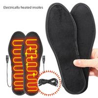 USB Heated Shoe Insoles Electric Heated Shoes Pad Washable Rechargeable Foot Warmer Electric Heated Insoles for Men Women