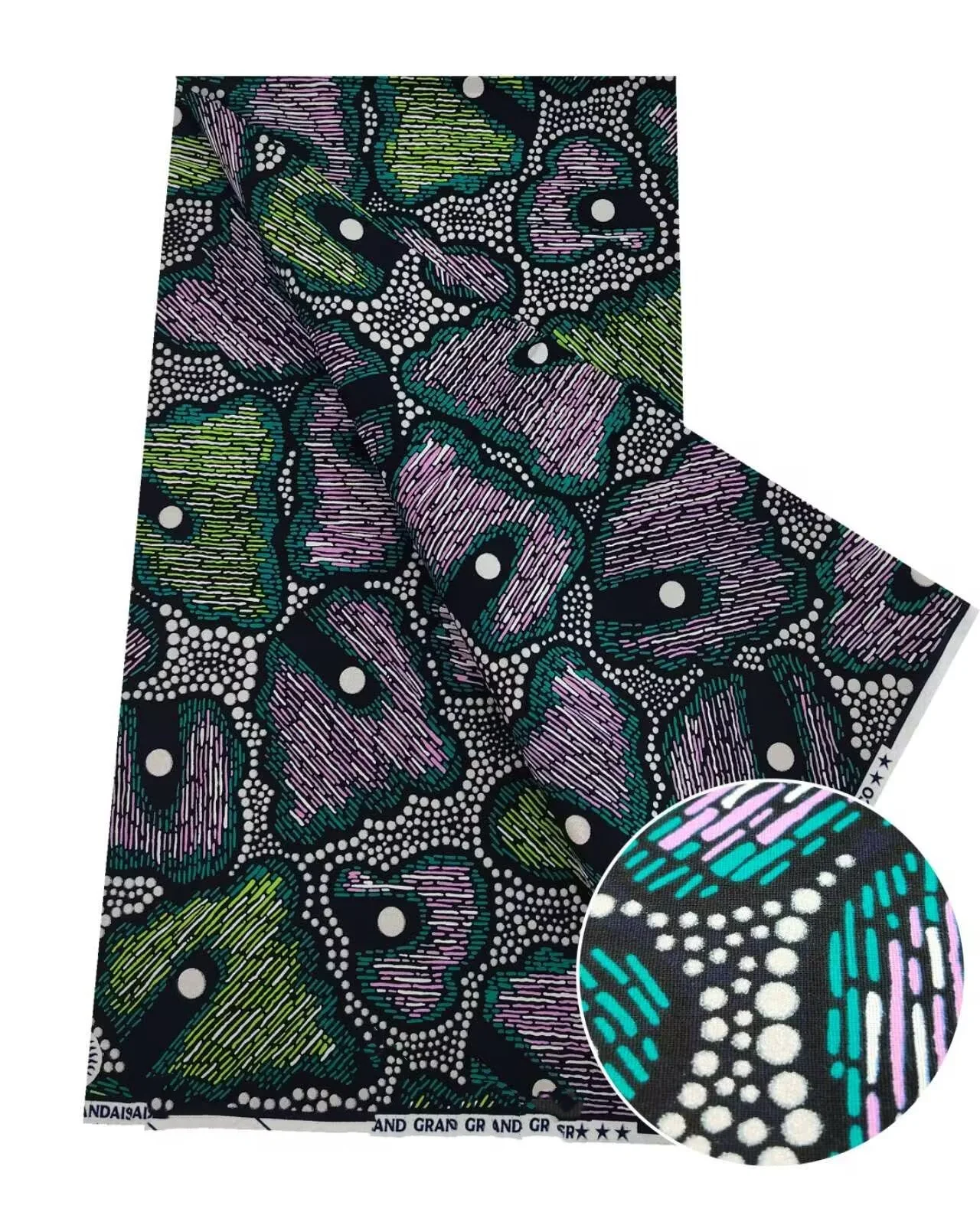 2025 New desigh African Fabrics Nigeria golden Wax Print High Quality African Wax with Golden Fabrics For Patchwor HS5