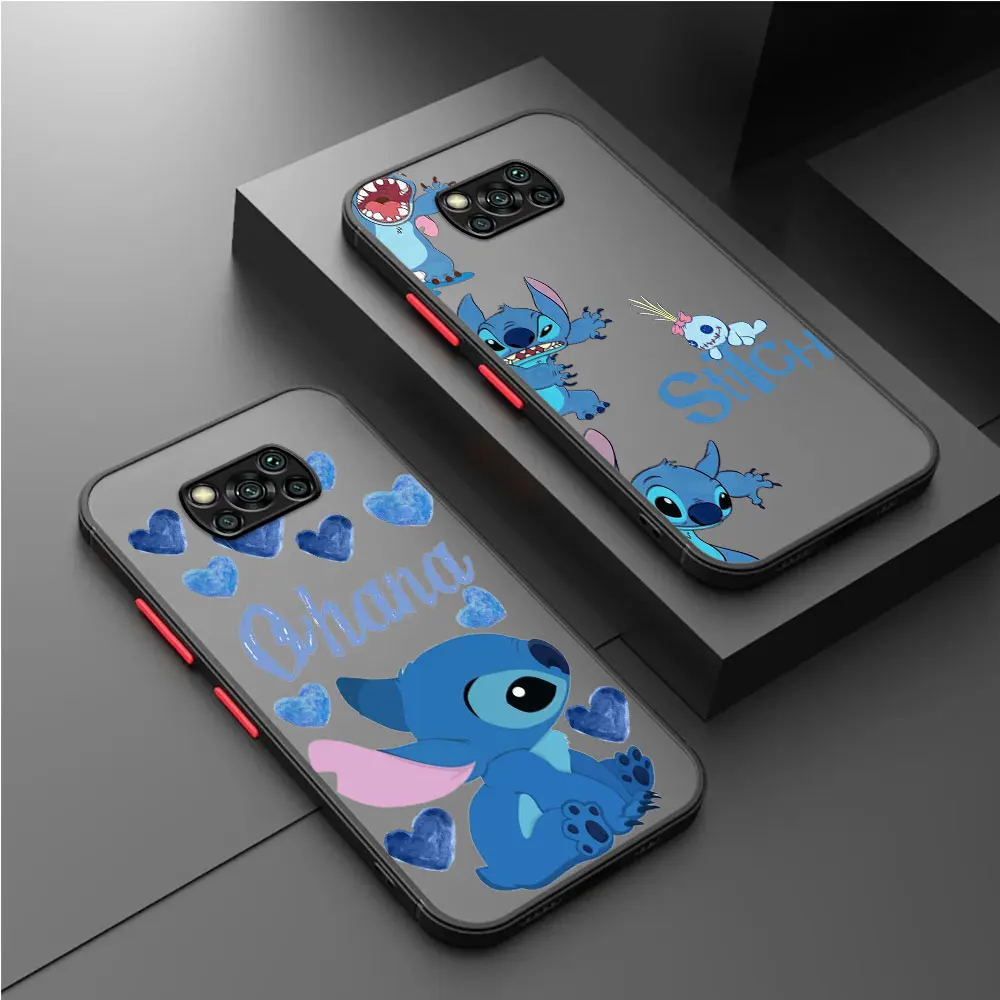 Angie Stitch Case For Xiaoimi Poco X3 NFC 11T Pro 11 Lite X5 X4 12 13 9T 12X F3 M5 C40 C50 C51 Funda Back Phone Cover