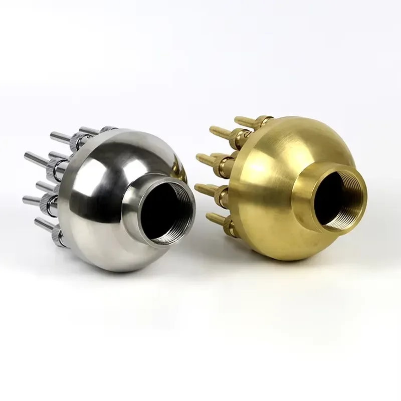 Stainless Steel 3 Layers Rotating Adjustable Waterfall Fountain Nozzles