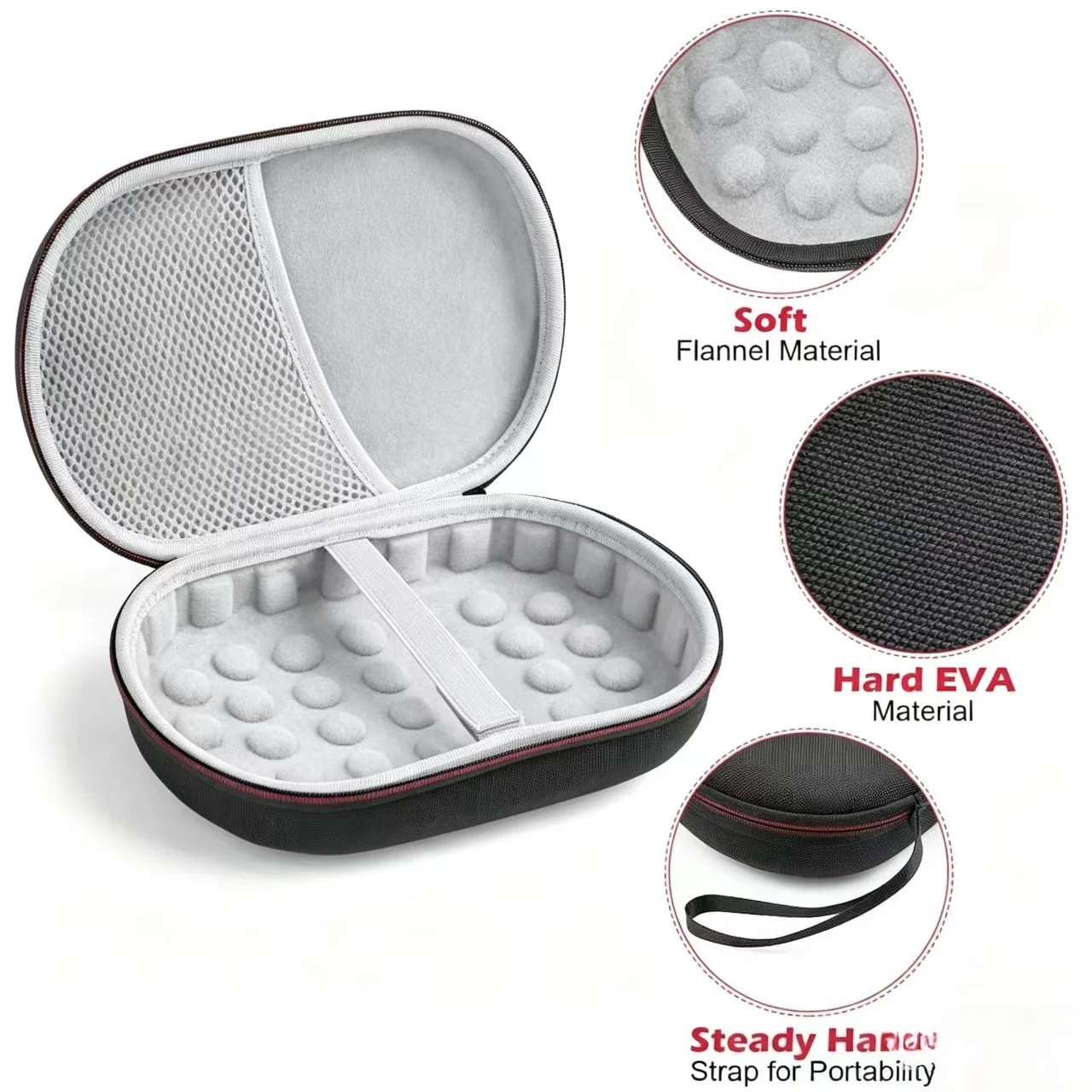 EVA Hard Case for Bose QuietComfort 35 (Series II), QC35, QC25, QC15 Wireless Headphones Accessories Travel Storage Bag