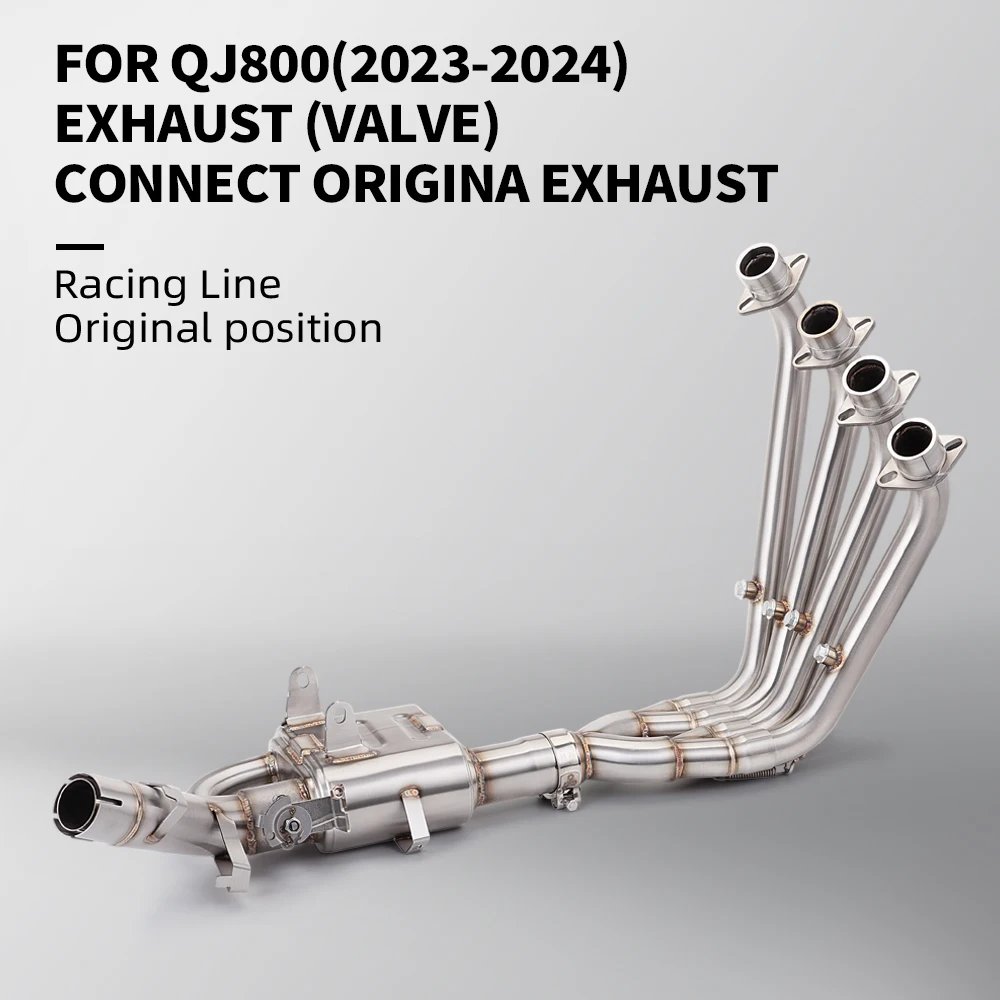 FOR QJMOTO 800 QJ800 SRK800 QJ Stainless Steel Dual Channel Valve Connection to Original Vehicle Exhaust System Pipe (2023-2024)