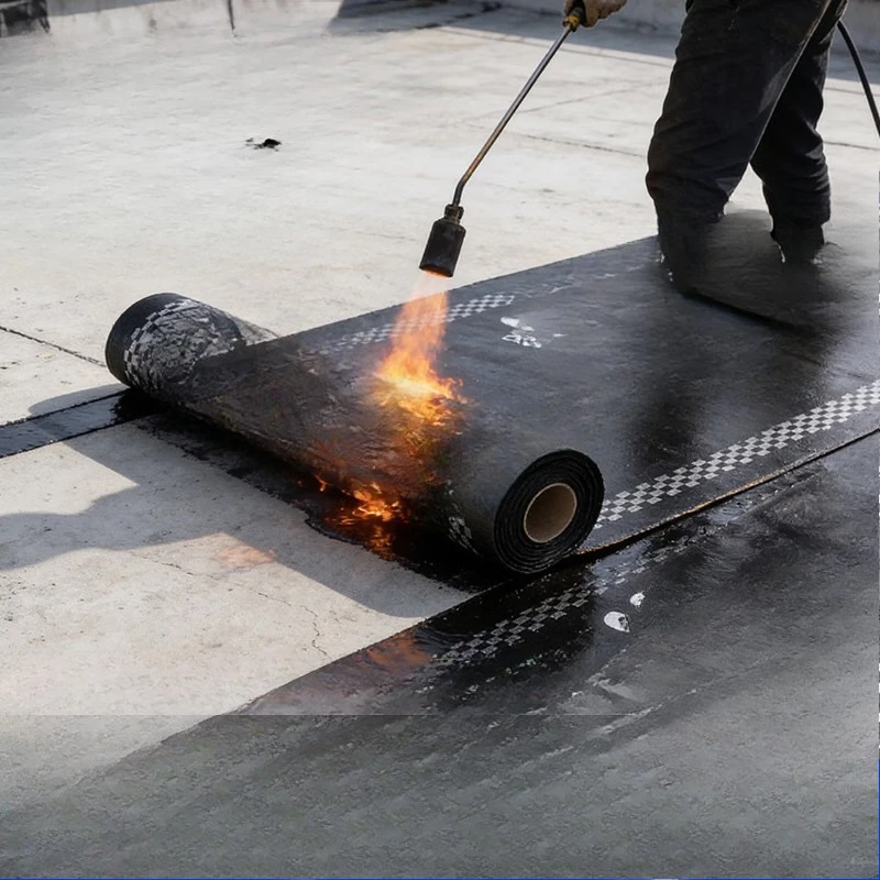 Polyester tire modified asphalt hot melt felt, waterproof membrane roof leak repair material
