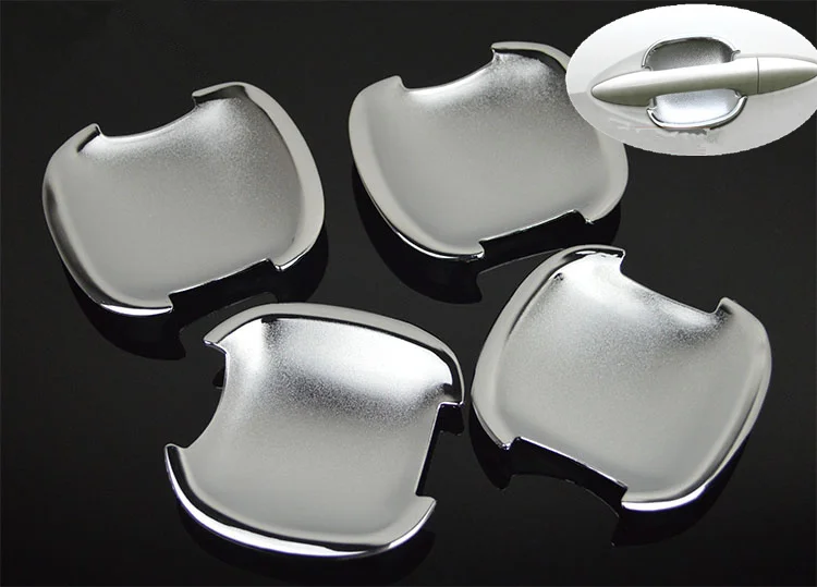 

FUNDUOO For KIA K2 RIO 3 2011 2012 2013 2014 2015 New Chrome Car Door Handle Cup Bowl Cover Trim Sticker Styling