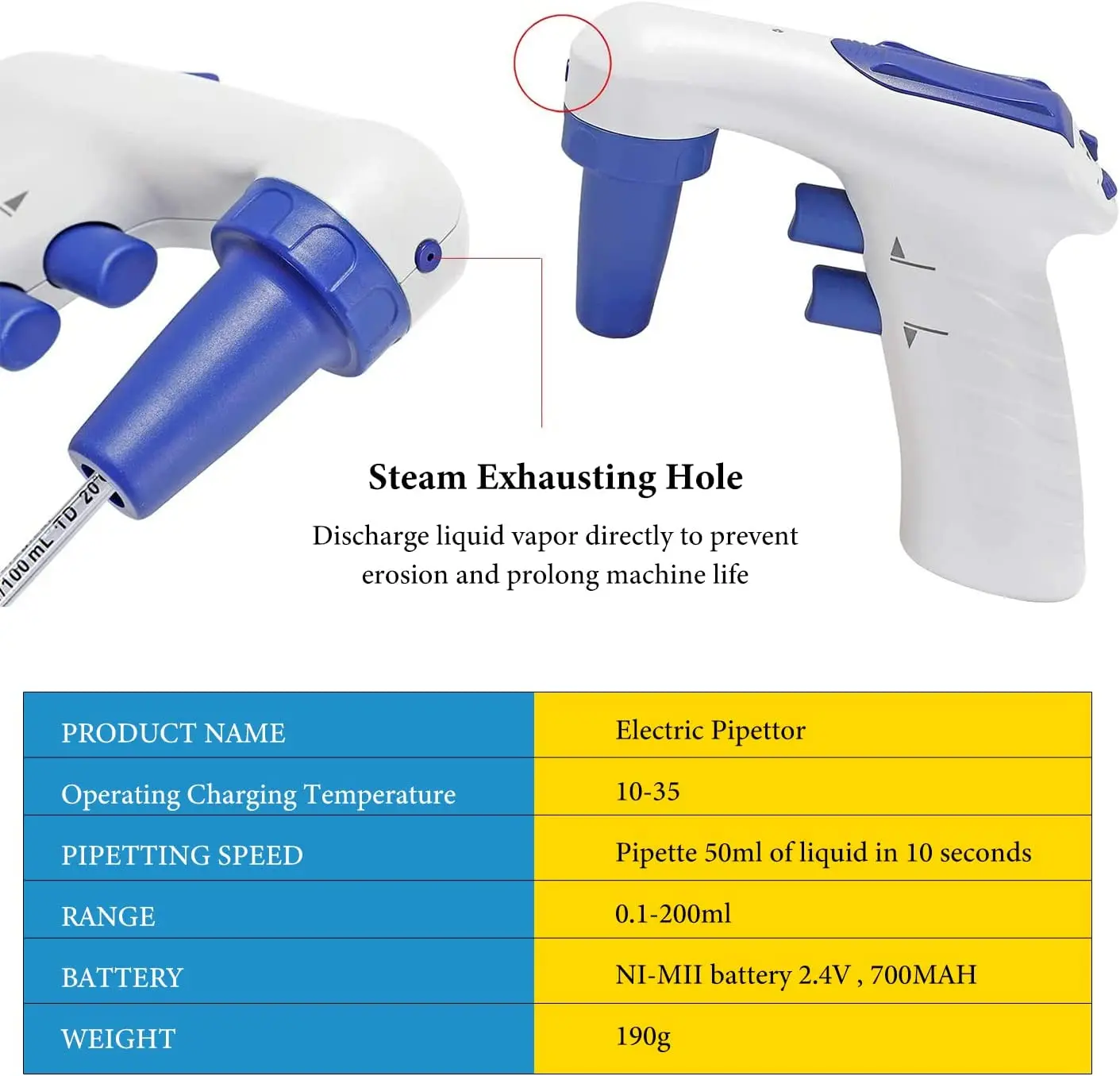 Electric Pipette Controller Automatic Pipettor Large Volume Laboratory Equipment Electronic Pipete Pump 110v To 220v