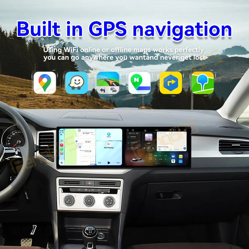 Android 15 Dual 10.1" Car Radio For Volkswagen Golf Sportsvan 2016-2020 Car GPS Navigation Multimedia Player Auto Video Stereo view 5