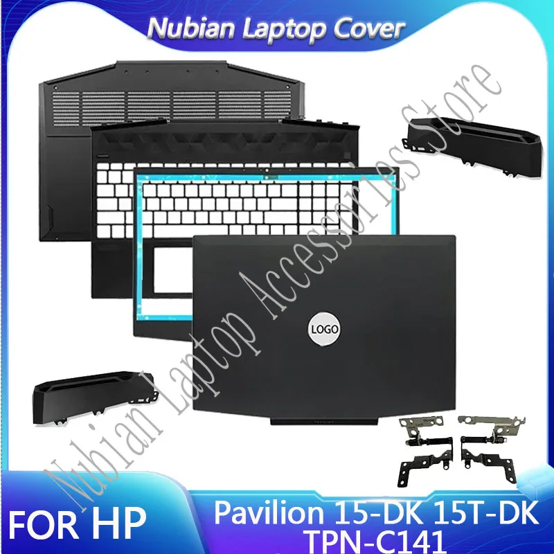 

NEW For HP Pavilion 15-DK 15T-DK TPN-C141 Laptop LCD Back Cover/Front Bezel/Hinges/Palmrest Upper Case/Bottom Case Silver color