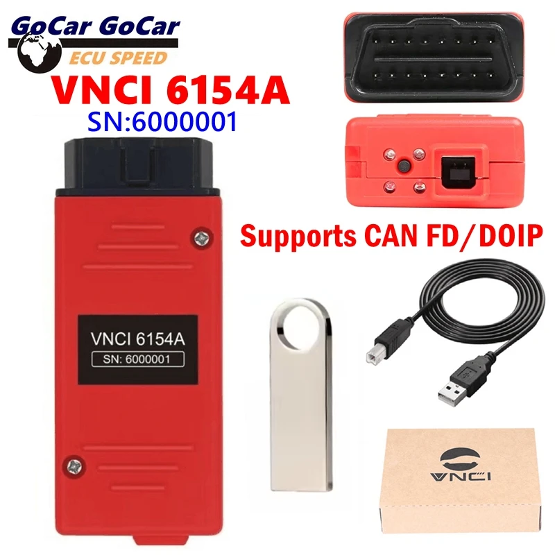Image of VNCI 6154A V25.01 Engineer V19 Unterstützt CAN FD/DOIP Protokoll Drahtlose Professionelle Diagnose für AUDI 6154 Original-Treiber