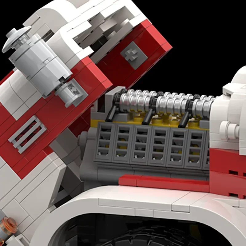 Zestaw Klocków Konstrukcyjnych Serii Pojazdów Moc Model Ciężarówki Kota Remake RC Klocki Techniczne DIY Zabawka do Składania na Prezent