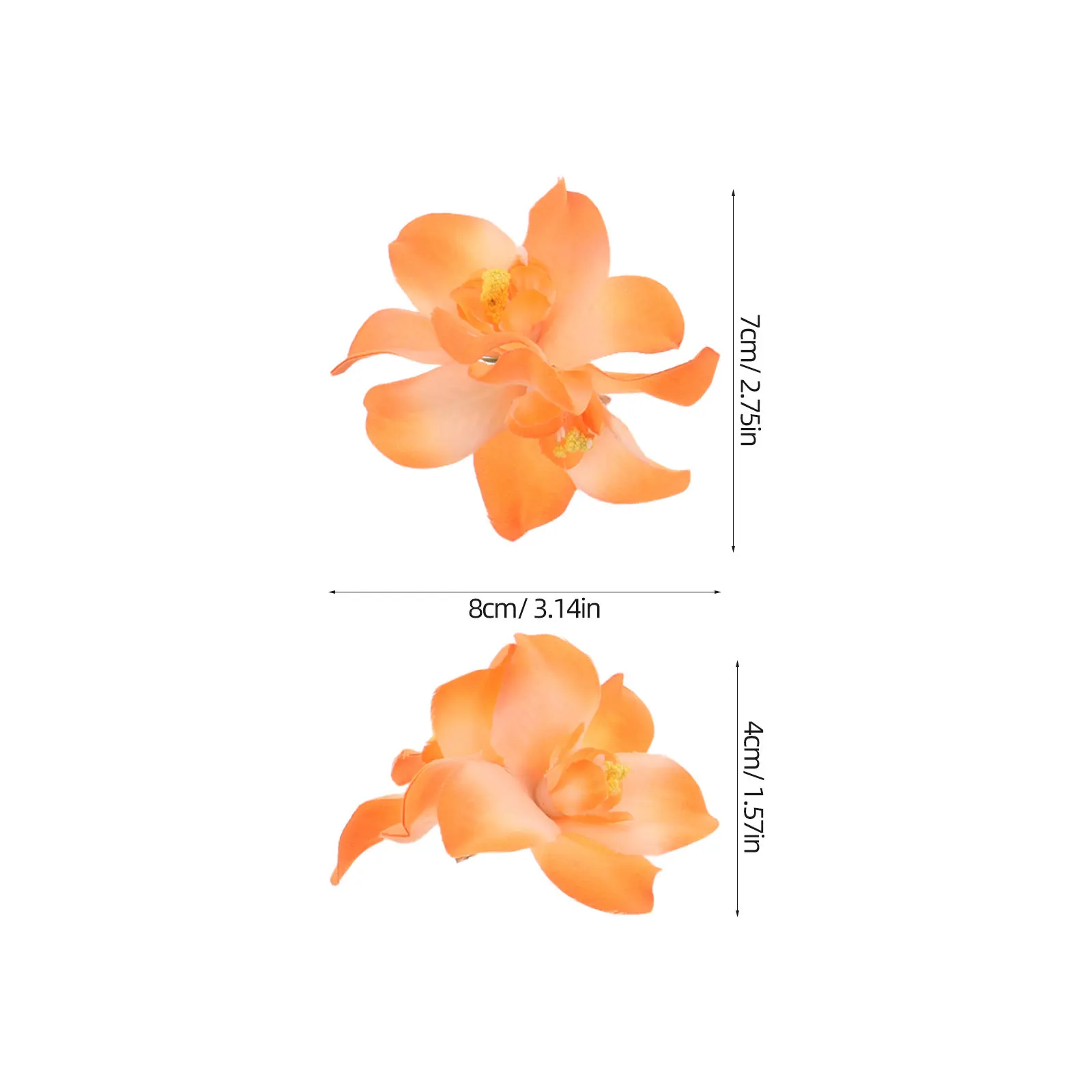 12Pcs Flower Hair Clips Boho Floral Hairpins Women Girls Artificial Flowers Vibrant Colors Lightweight Comfortable Beach Party