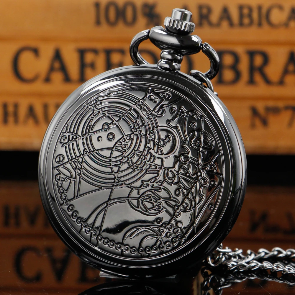 

Pocket Watch Antique Roman Number Fob Watch Steampunk Pendant Quartz Chain Clock Necklace Best Gift for Man Women